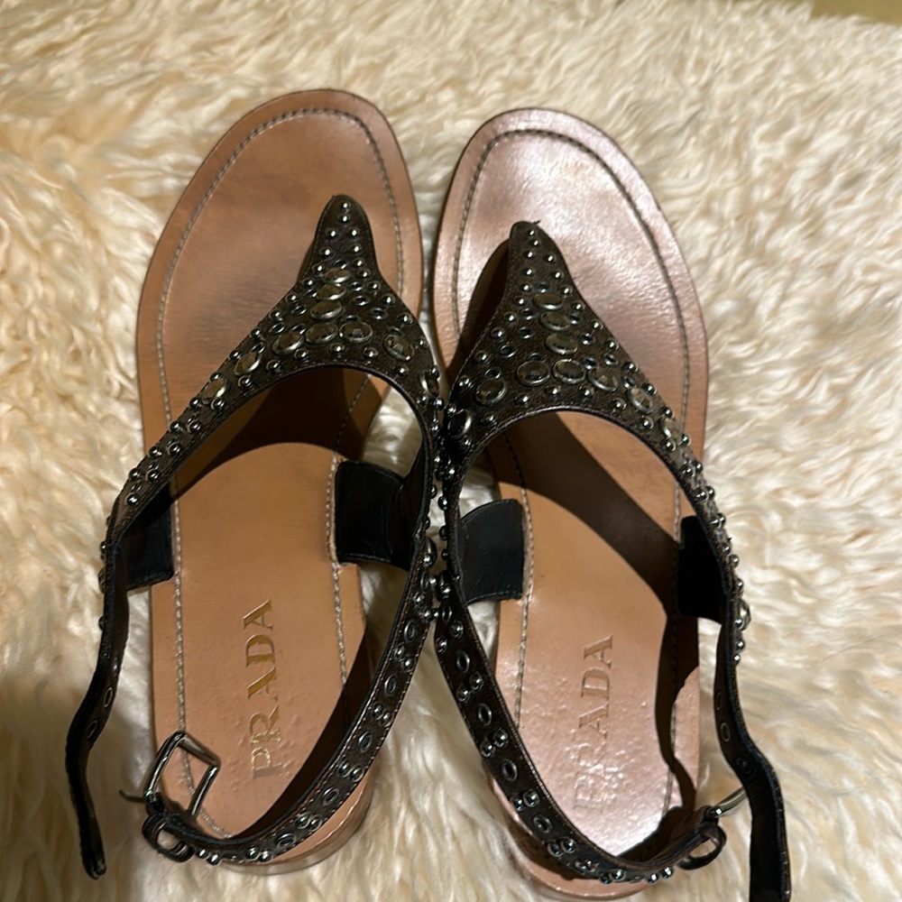 Prada Crystal embellished sandals